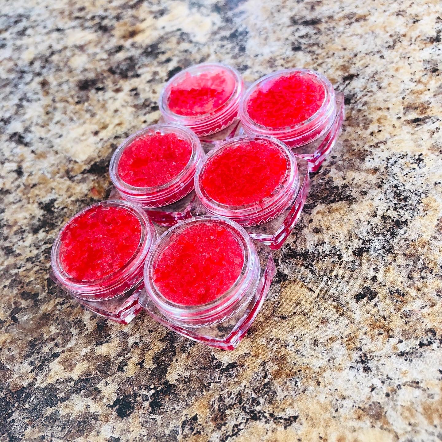 Strawberry sugar lip scrub